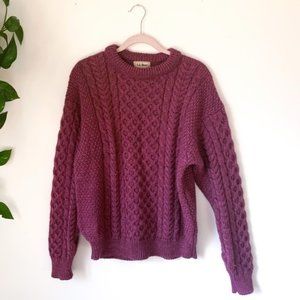 Vintage L.L Bean Wool Hand Knit Sweater